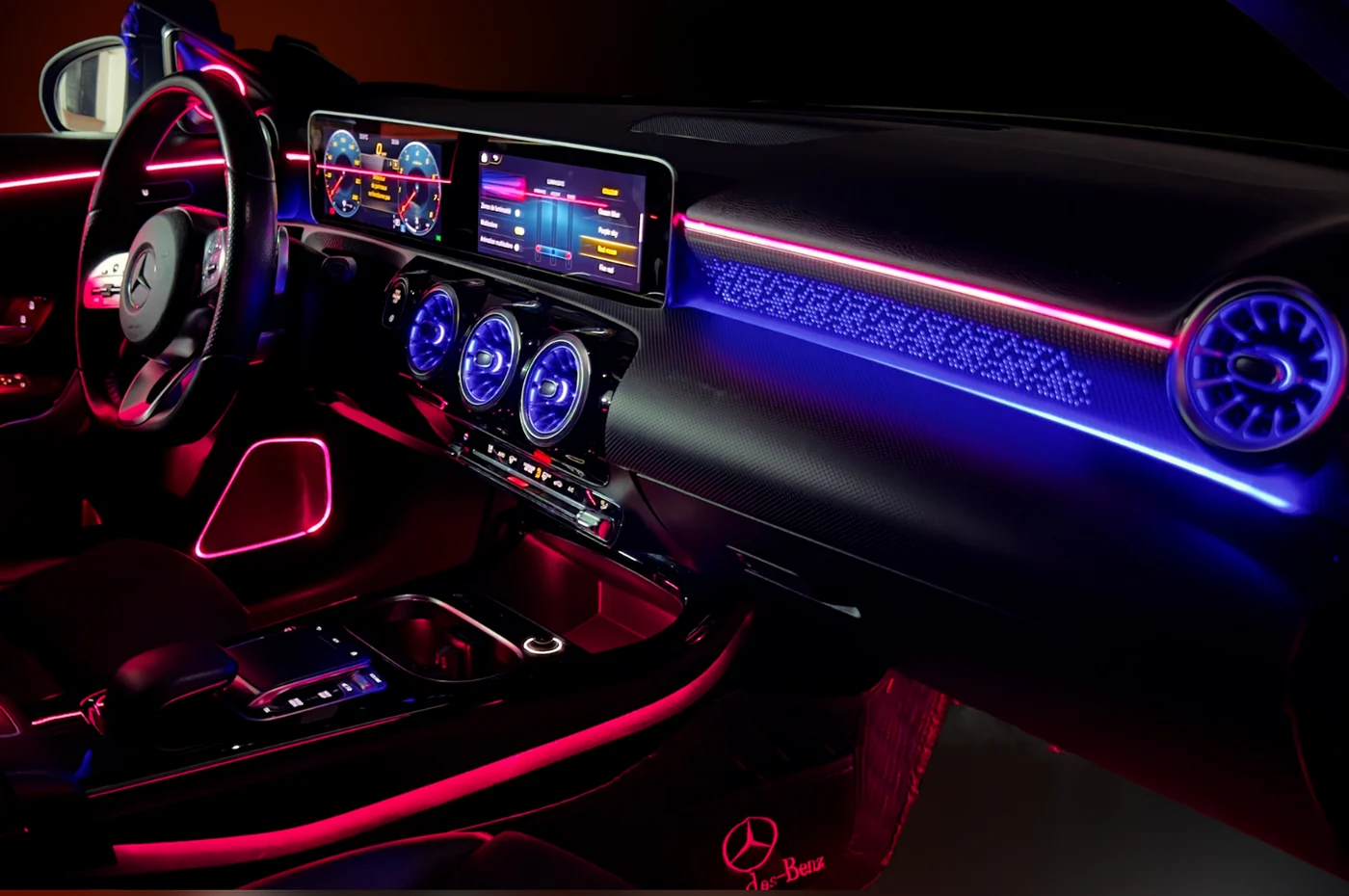 Éclairage d'ambiance intérieur Mercedes